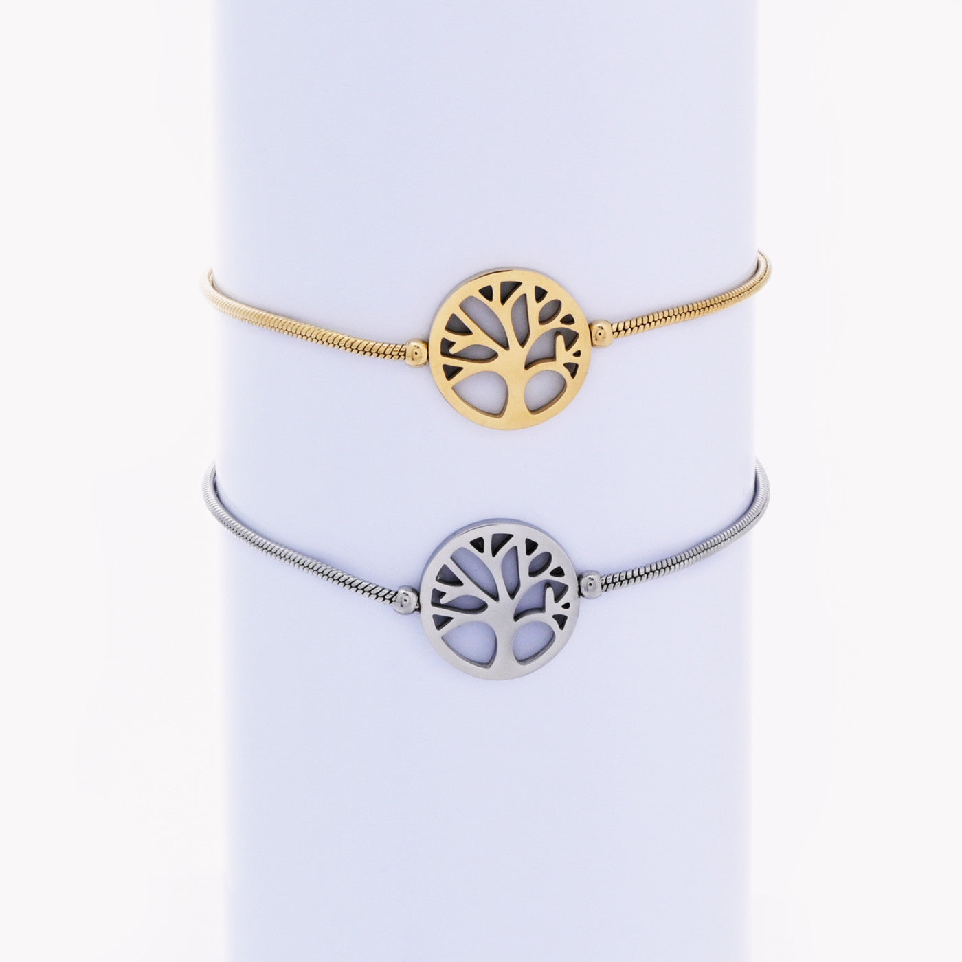 Pulseira Aço, Ajustável - Árvore da vida - L&L Aço