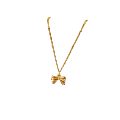 Colar em Aço Dourado