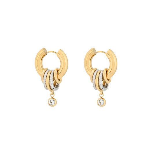 Argolas Glamour com pendentes