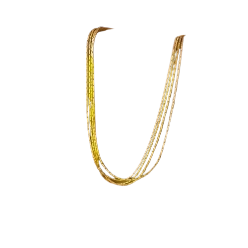 Colar em Aço de 4 cordões