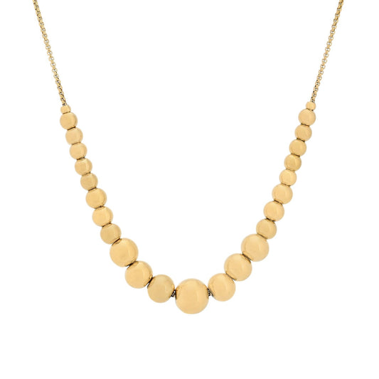 Colar em aço com esferas