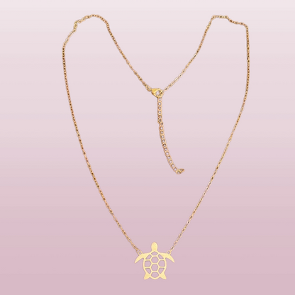 Colar em Aço design tartaruga