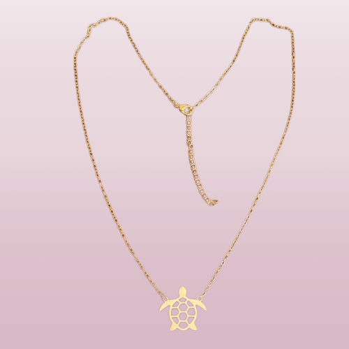 Colar em Aço design tartaruga
