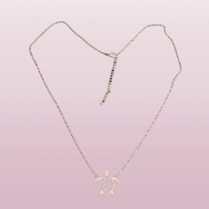 Colar em Aço design tartaruga